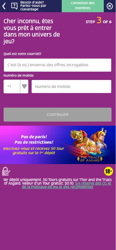 PlayOjo Casino Registration Process Image 5