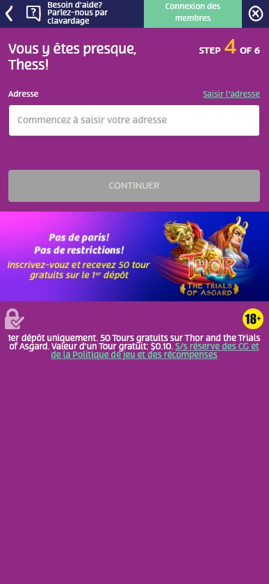 PlayOjo Casino Registration Process Image 4