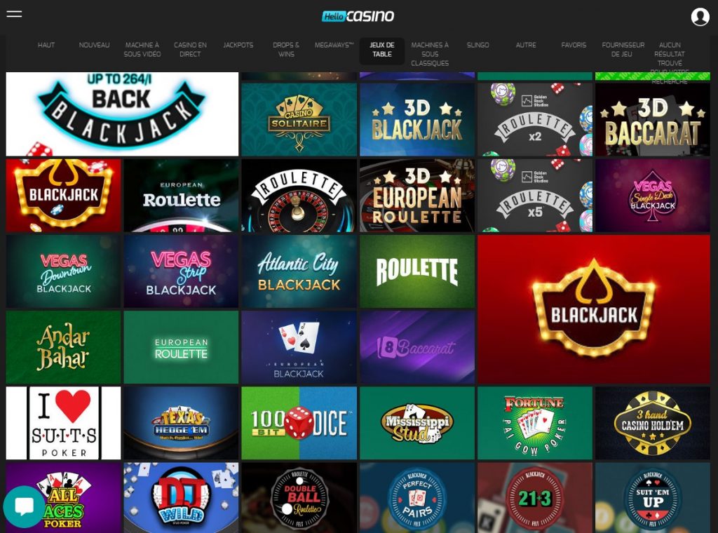Hello Casino Desktop Aperçu 1