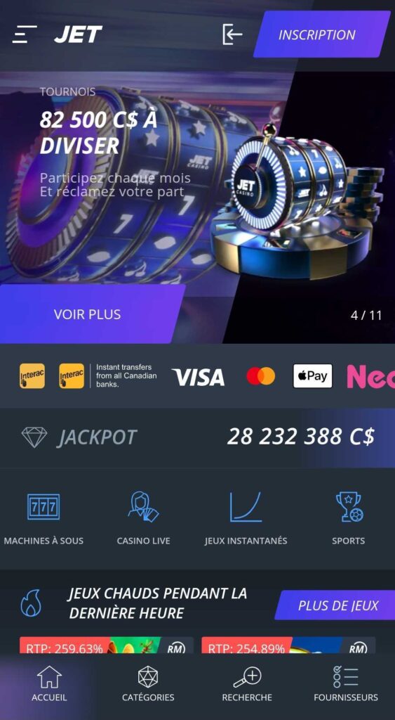 Jet Casino Mobile aperçu 2