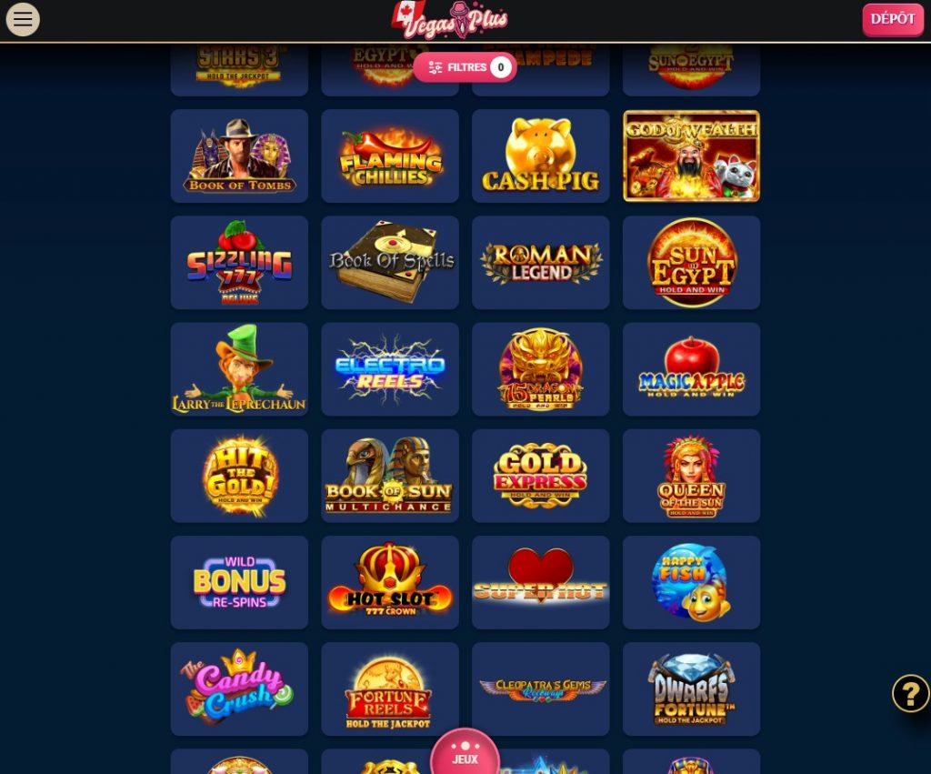 VegasPlus Casino Mobile aperçu 2