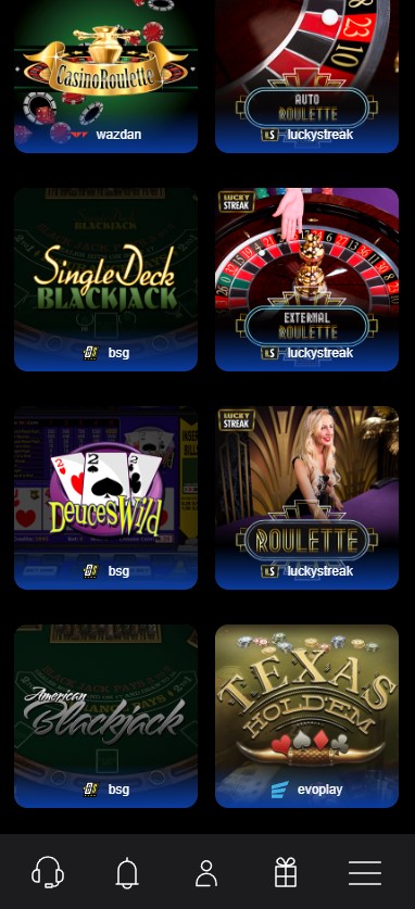 LevelUp Casino Mobile aperçu 1