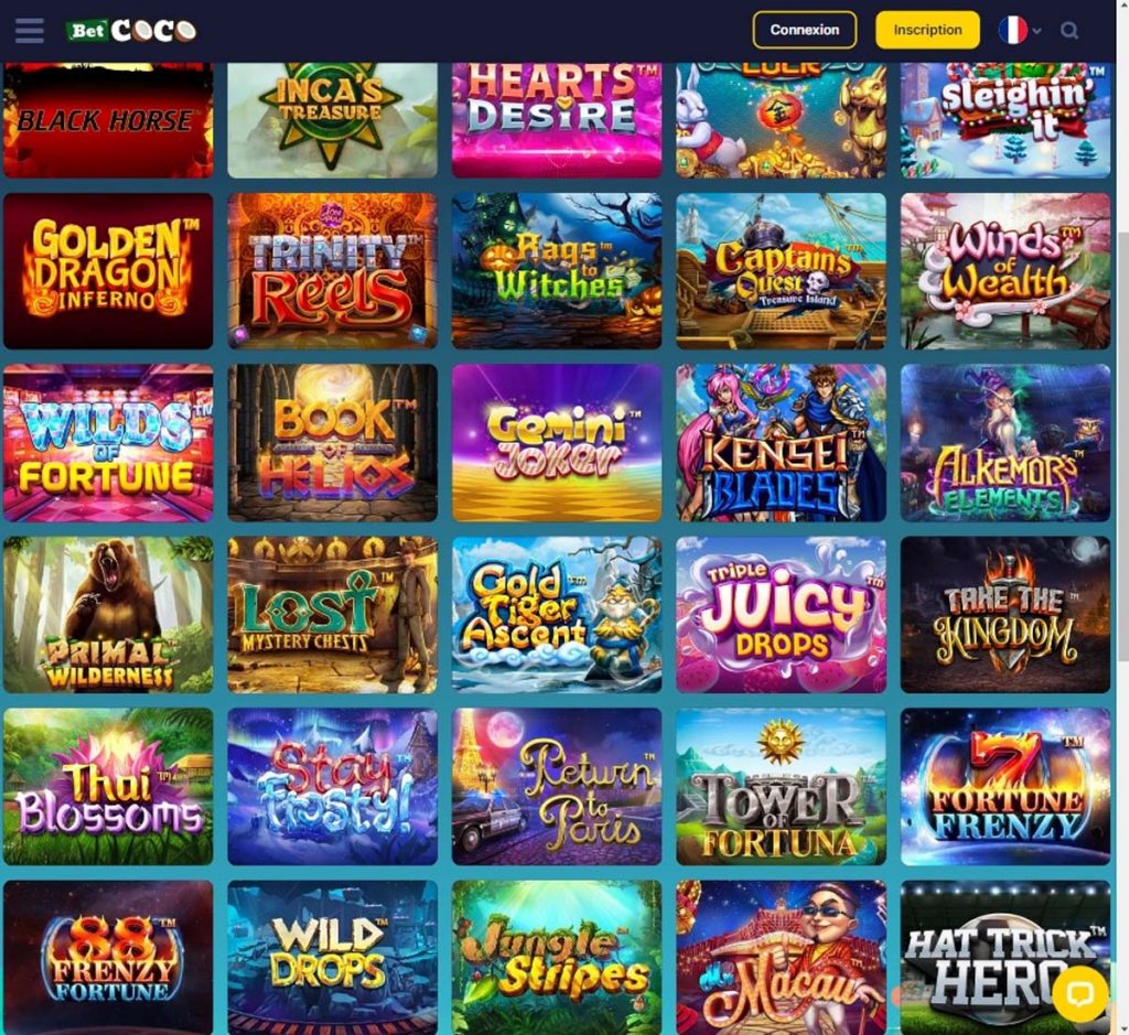 BetCoco Casino Desktop Aperçu 2