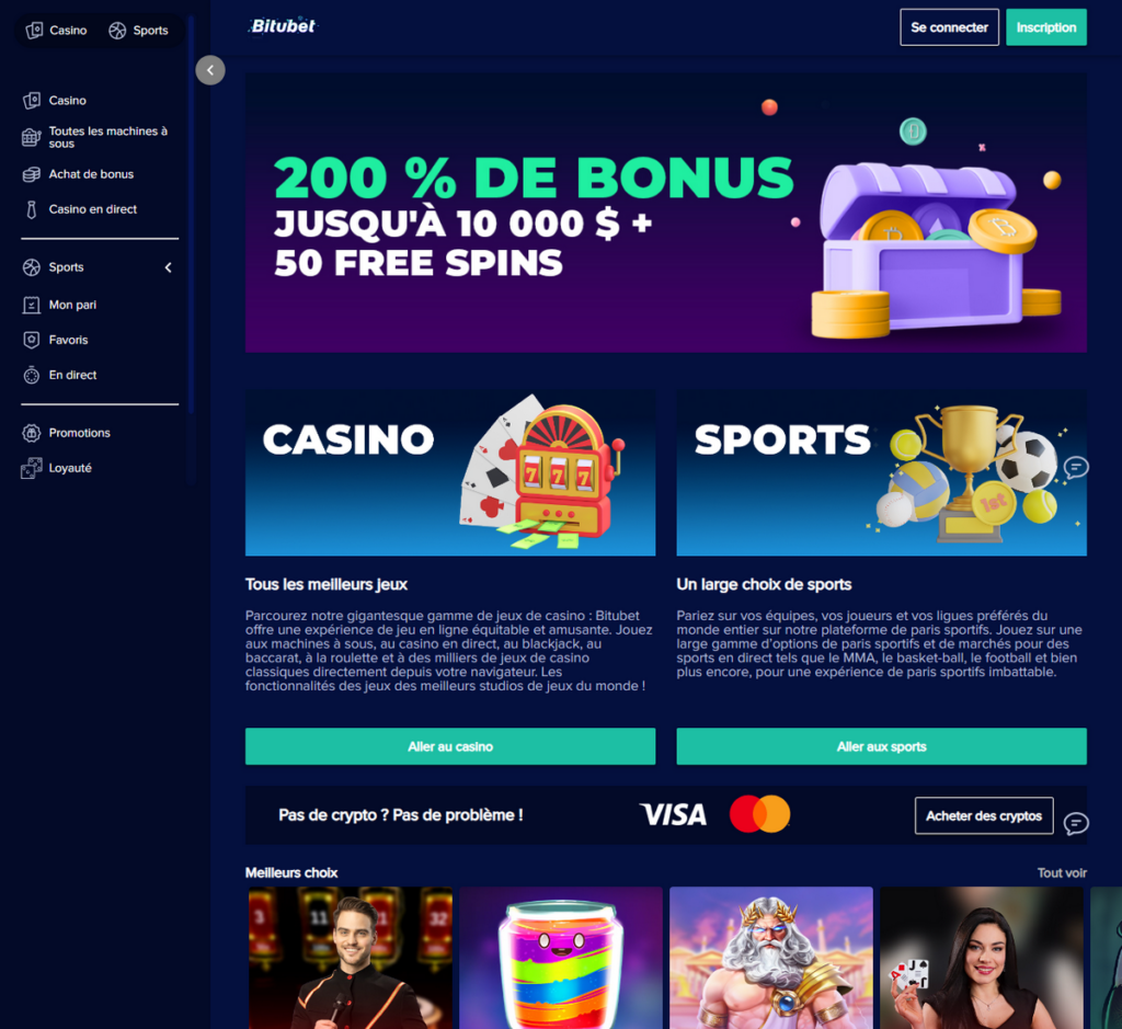 Bitubet Casino Desktop Aperçu 2