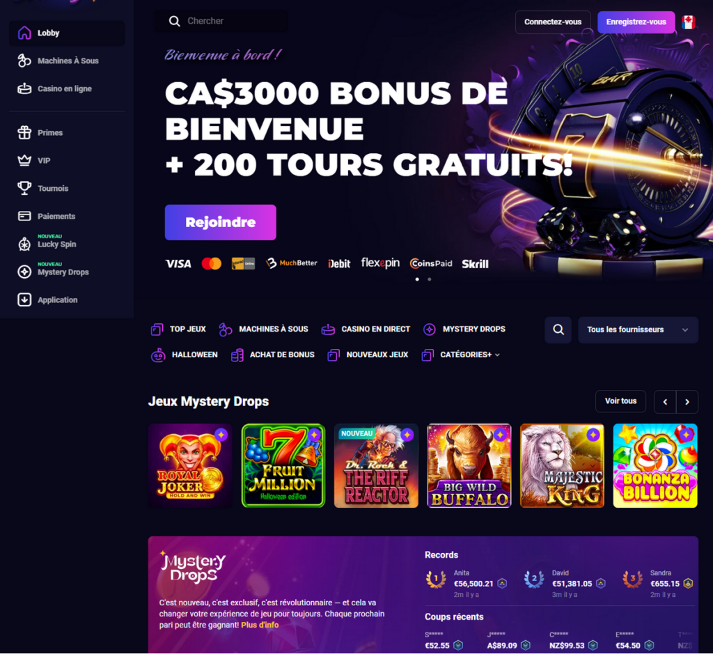 Lucky7even Casino Desktop Aperçu 1