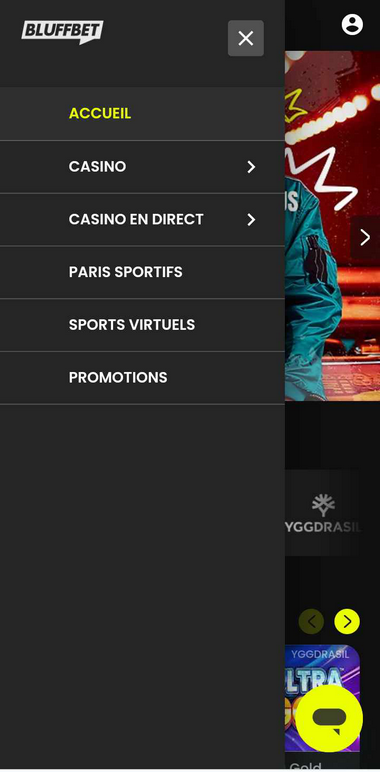 Bluffbet Casino Mobile aperçu 2