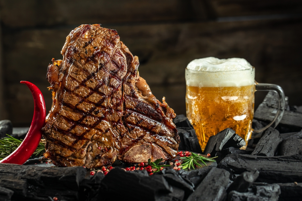 Steak et bière