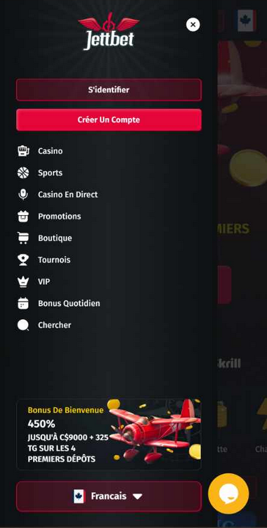 Jettbet Casino Mobile aperçu 1