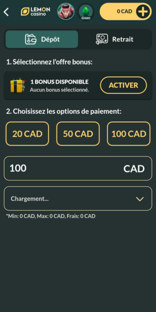 Lemon Casino Registration Process Image 3