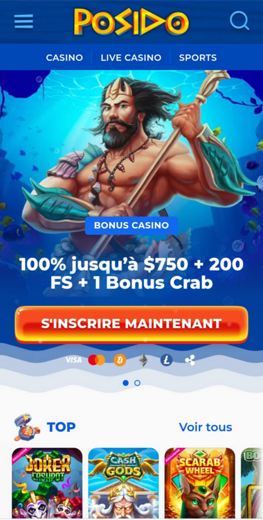 Posido Casino Mobile aperçu 2