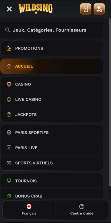 Wildsino Mobile aperçu 1