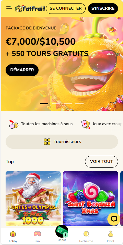 FatFruit Casino Mobile aperçu 2