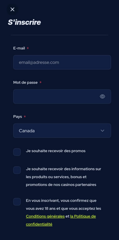 BetBeast Casino Registration Process Image 1