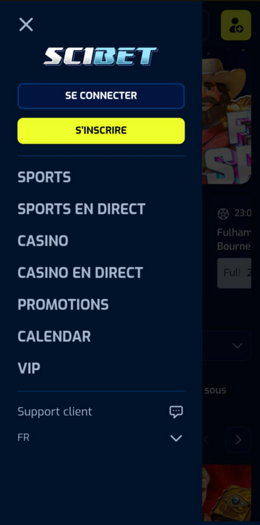 Scibet Mobile aperçu 1