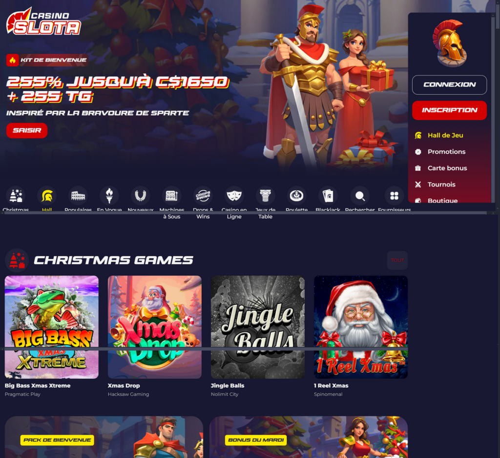 Slota Casino Desktop Aperçu 1