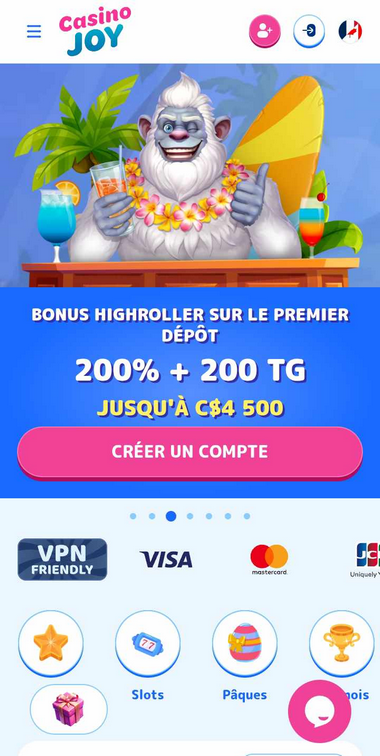 CasinoJoy Mobile aperçu 1