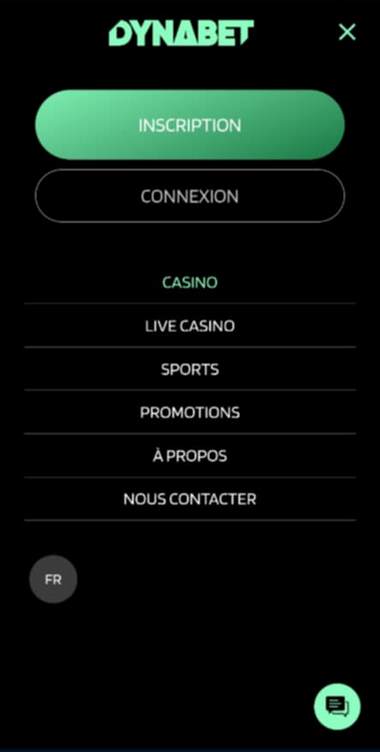 Dynabet Casino Mobile aperçu 1
