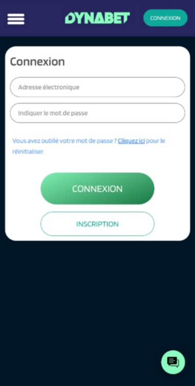Dynabet Casino Registration Process Image 1