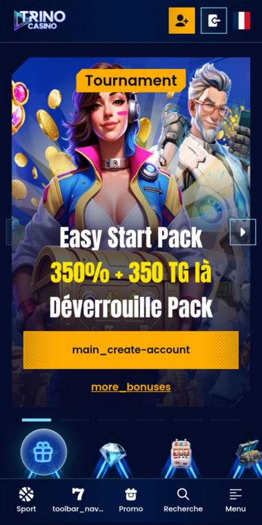 Trino Casino Mobile aperçu 2