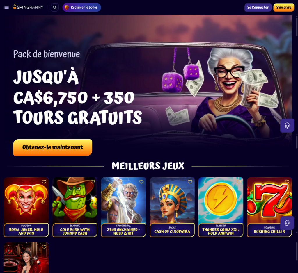 Spingranny Casino Desktop Aperçu 1