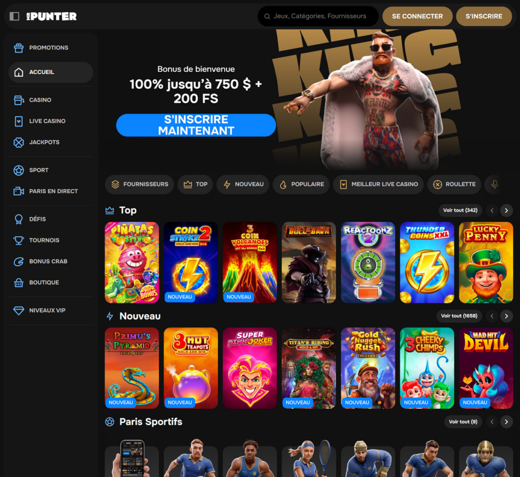 MrPunter Casino Desktop Aperçu 1