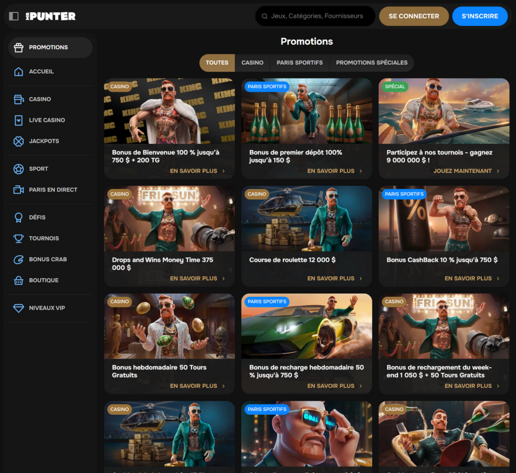 MrPunter Casino Desktop Aperçu 2
