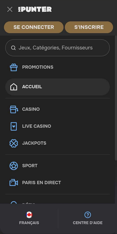 MrPunter Casino Mobile aperçu 1
