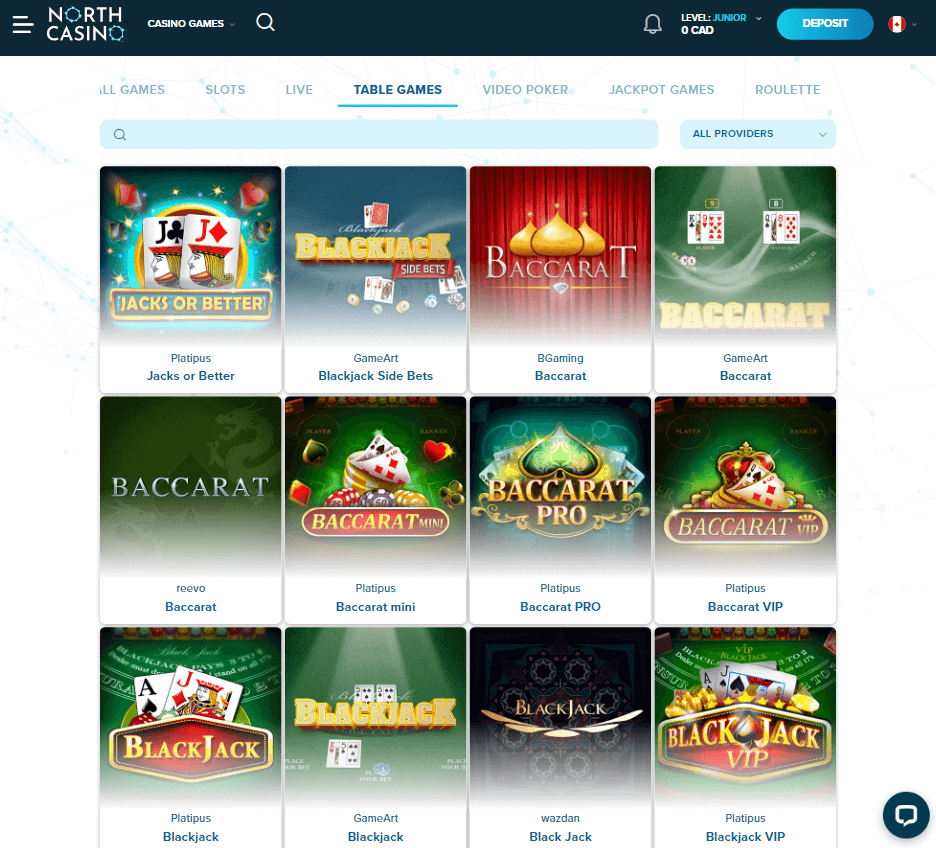 North Casino Desktop Aperçu 2