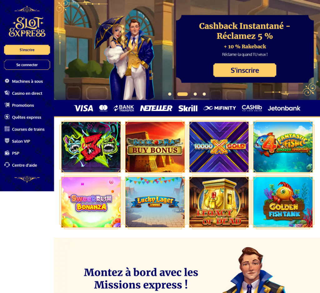 SlotExpress Casino Desktop Aperçu 2