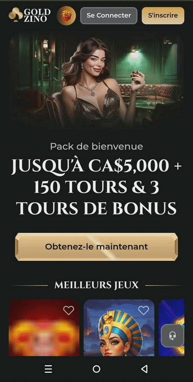 Goldzino Casino Mobile aperçu 1