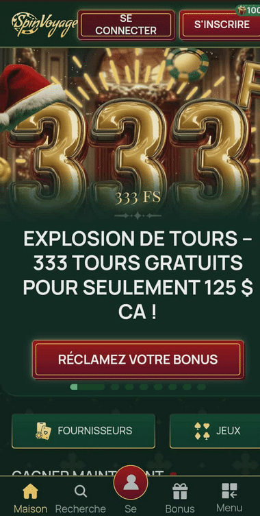 SpinVoyage Casino Mobile aperçu 2