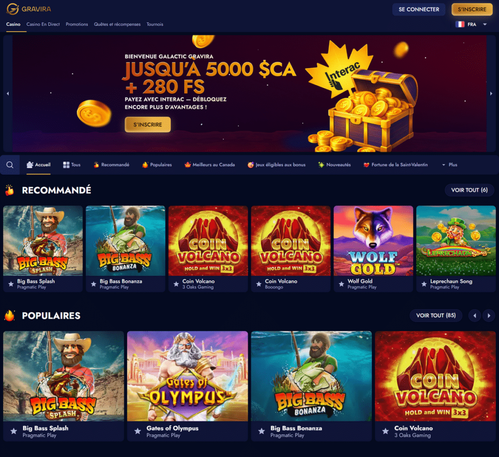 Gravira Casino Desktop Aperçu 1