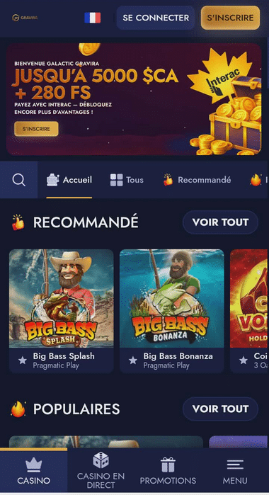 Gravira Casino Mobile aperçu 2