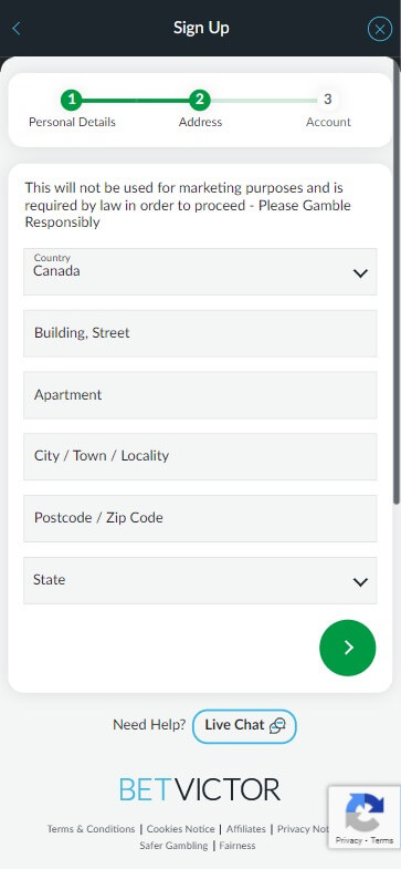 Live Dealer Sites Registration Process Image 3