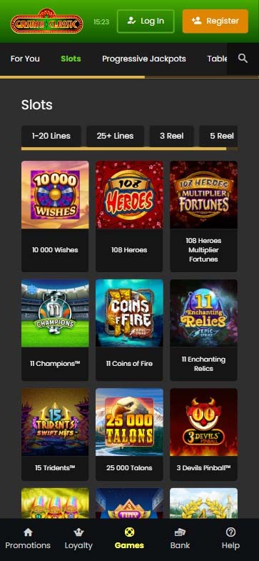 Ottawa Online Casinos Mobile Preview 1