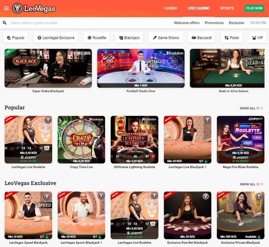 LeoVegas Casino Ontario Desktop Preview 2