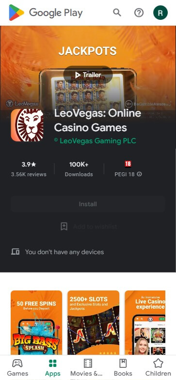 LeoVegas Casino Ontario App Preview 2