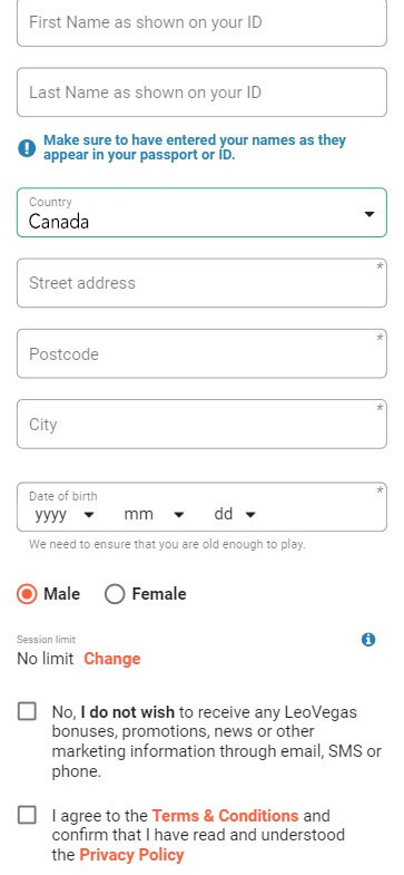 Minimum Deposit Registration Process Image 1