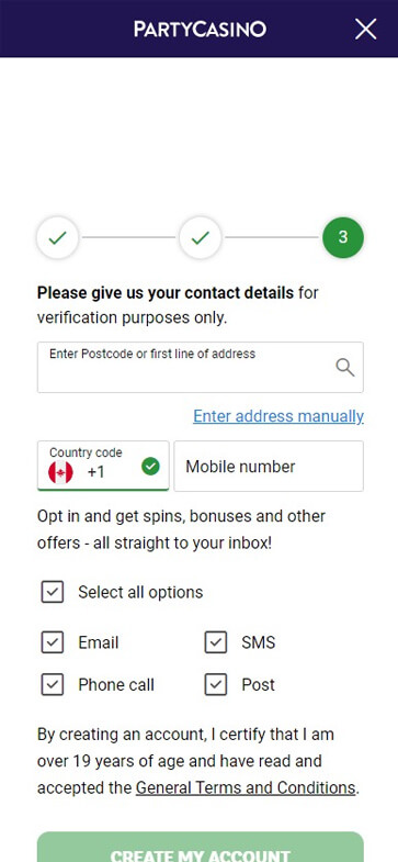 Minimum Deposit Registration Process Image 1