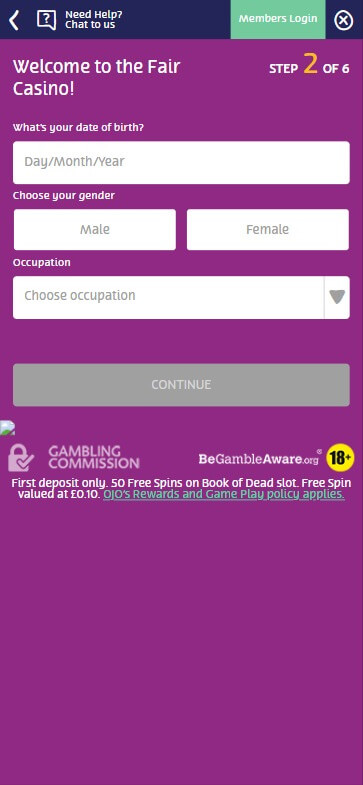 Interac Casinos Registration Process Image 3