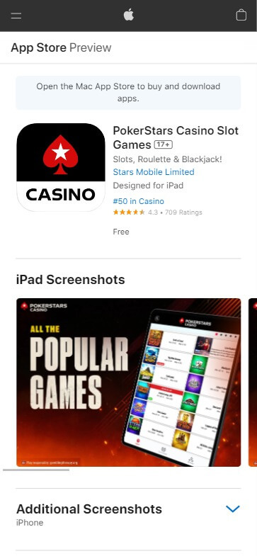 PokerStars Casino Ontario App Preview 1