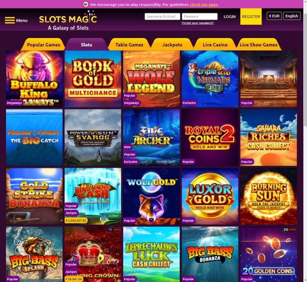 Slots Magic Casino Ontario Desktop Preview 2