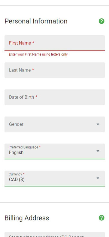 Minimum Deposit Registration Process Image 1