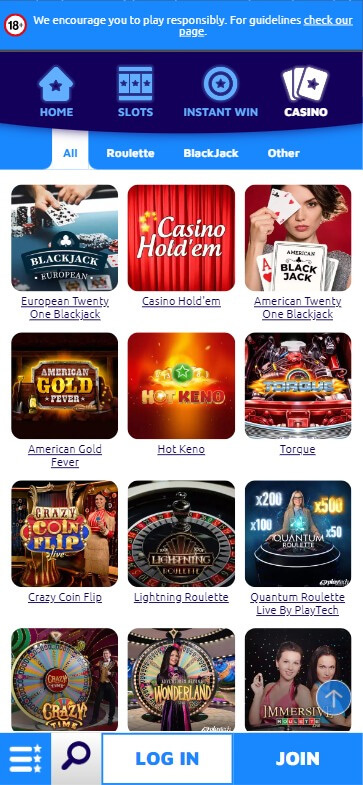 Interac Casinos Mobile Preview 2