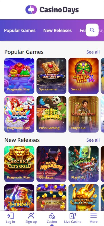 Ottawa Online Casinos Mobile Preview 1