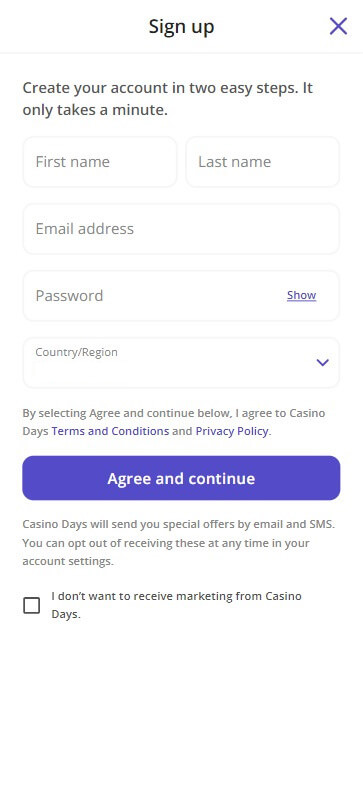 Slot Sites Registration Process Image 1