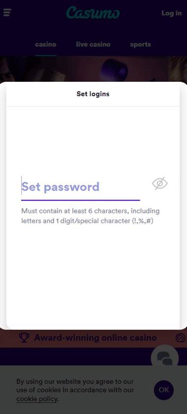 Minimum Deposit Registration Process Image 1