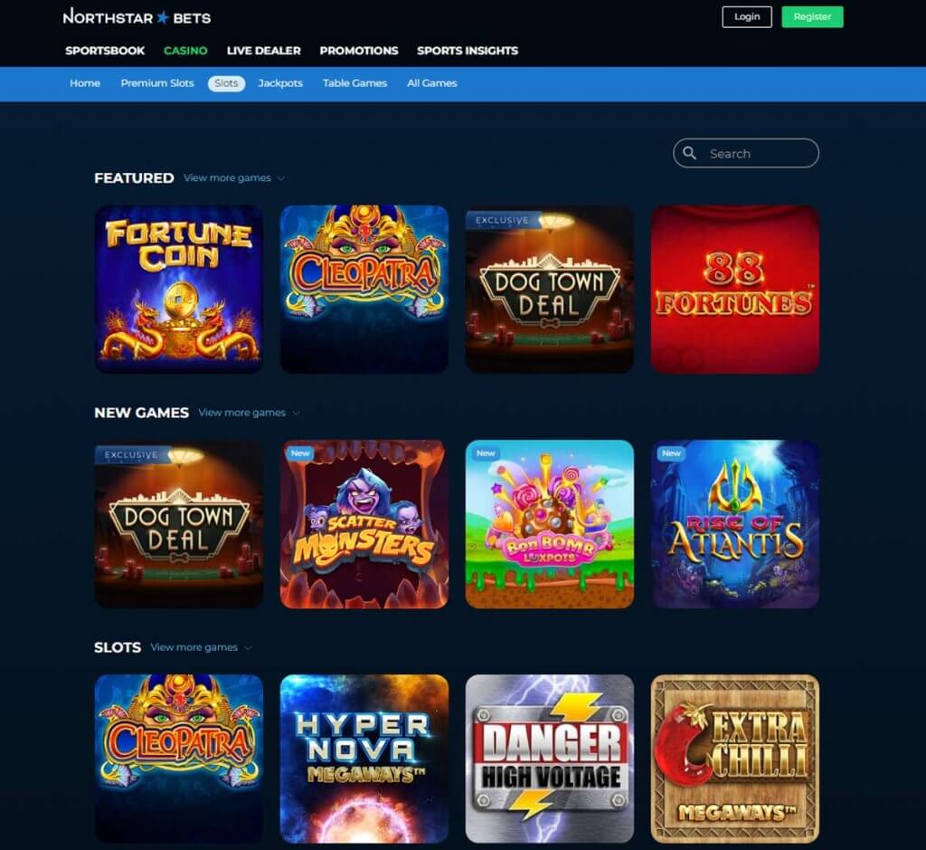 NorthStar Bets Casino Ontario Desktop Preview 1