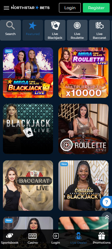 NorthStar Bets Casino Ontario Mobile Preview 2