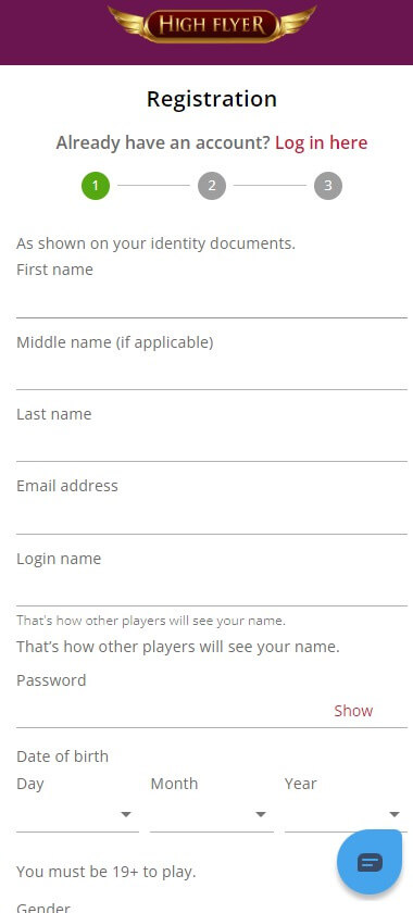 Interac Casinos Registration Process Image 1